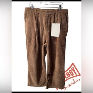 Reformation Men's Tan Corduroy Pants